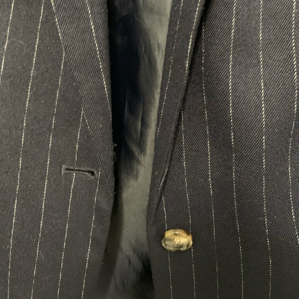 Women’s DKNY Navy Blue Pinstriped Blazer